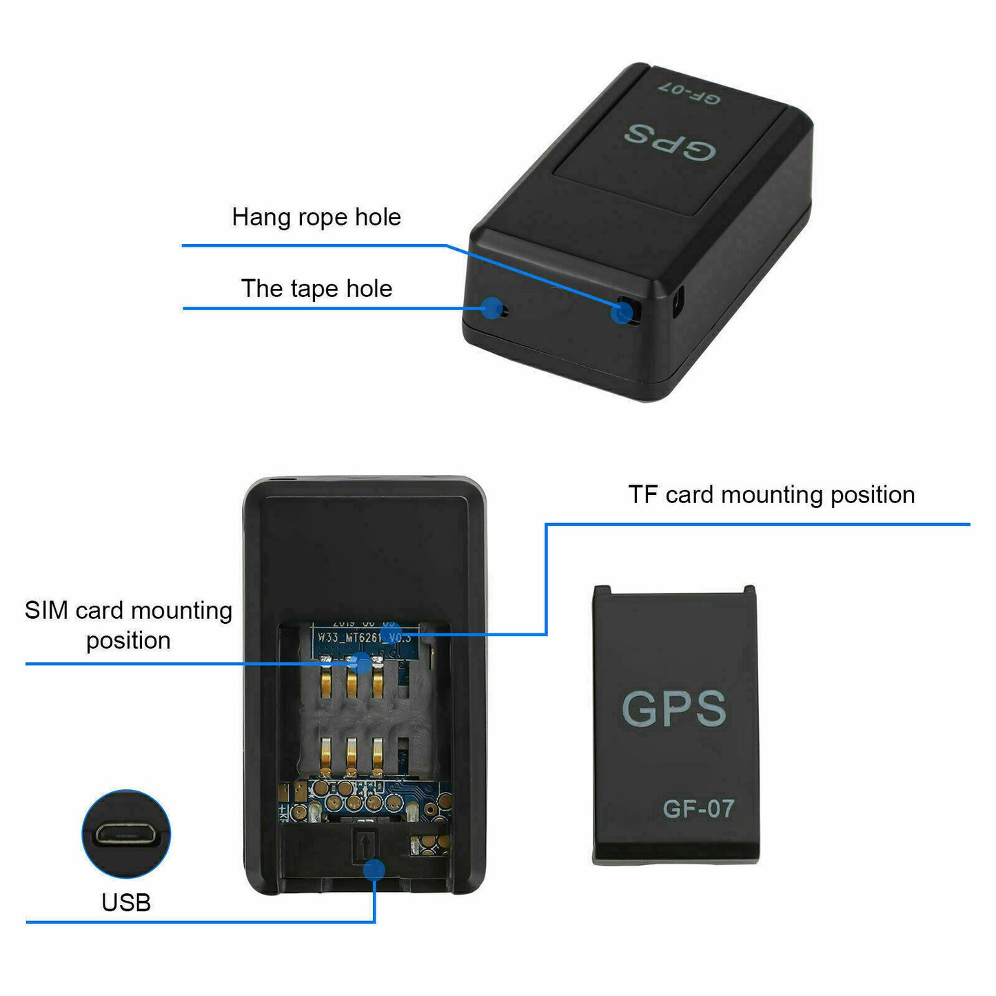 Magnetic Mini GPS Tracker Device