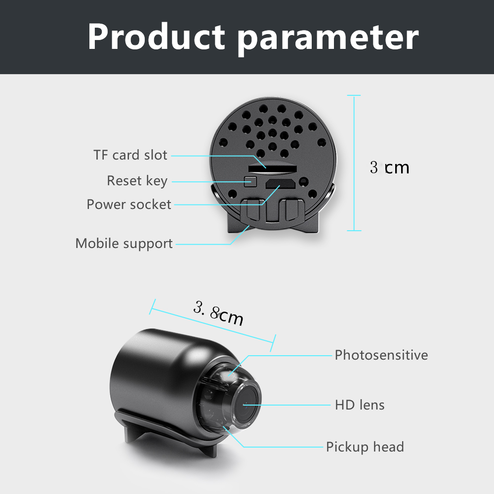 Micro Wireless Surveillance Camera