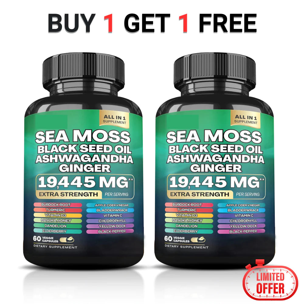 Dynamic Vitality Boost Duo: Sea Moss & Shilajit