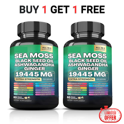 Dynamic Vitality Boost Duo: Sea Moss & Shilajit