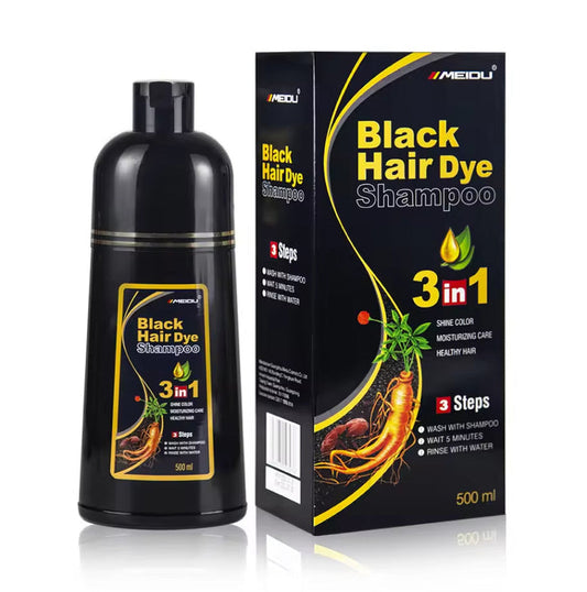 Natural Black Hair Dye Shampoo 500ml