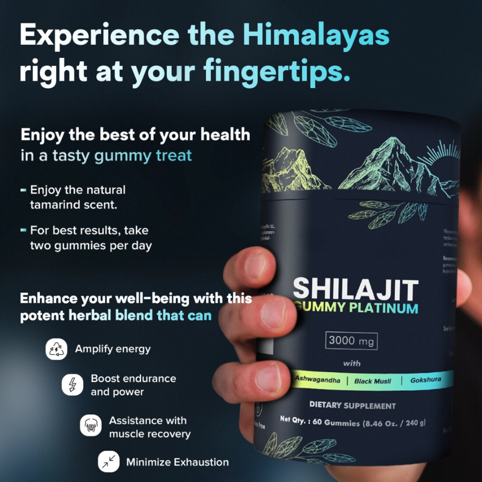 SHILAJIT GUMMIES PLATINUM 🍬