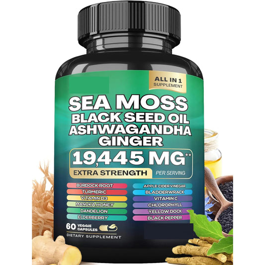 Dynamic Vitality Boost Duo: Sea Moss & Shilajit