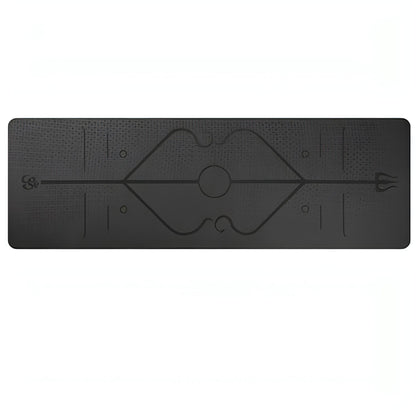 Yoga Mat With Position Line