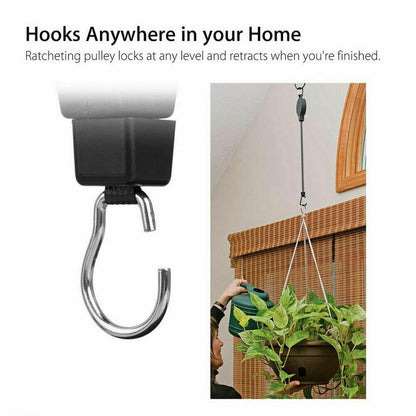 Plant Pulley Set For Garden Baskets Pots, Birds Feeder ( 2 PSC )