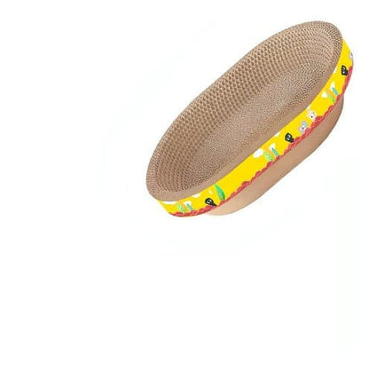 Pad Nest Corrugated Scratching Board House with Catnip