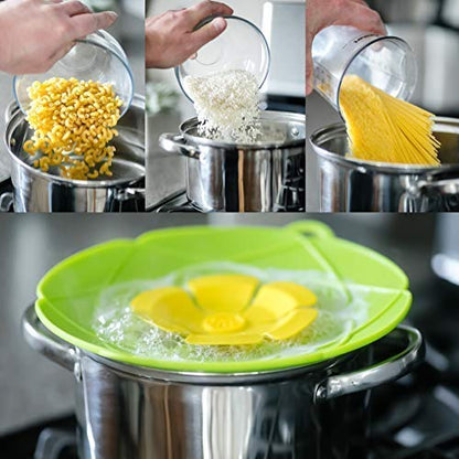 Multifunctional spill-proof pot lid